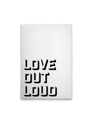 A.S. Création Leinwandbild Canvas Love Out Loud  Weiss