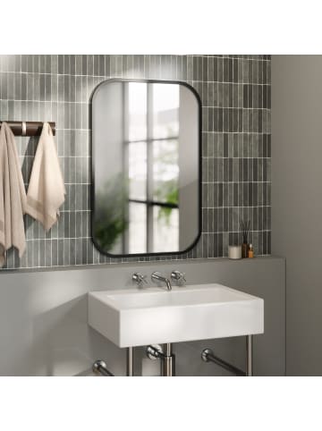 umbra Wandspiegel Rechteckiger Hub schwarz  91 x 61 x 3cm in schwarz