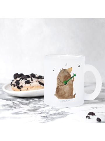 Mr. & Mrs. Panda Teetasse Bär Gitarre ohne Spruch in Transparent
