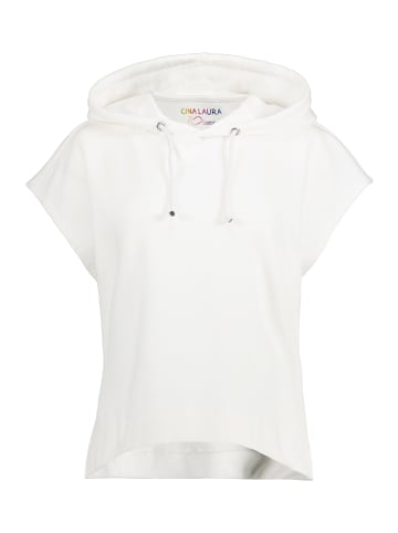 Gina Laura Hoodie-Shirt in offwhite