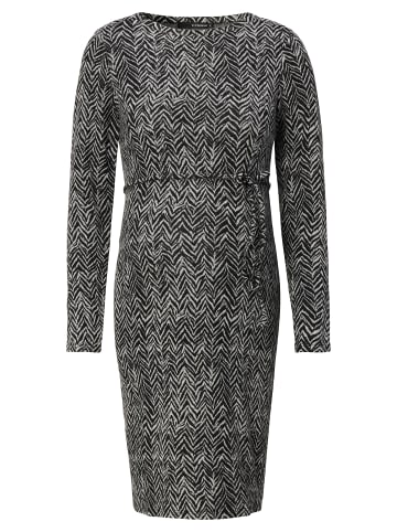 Supermom Kleid V-Print in Grey Melange