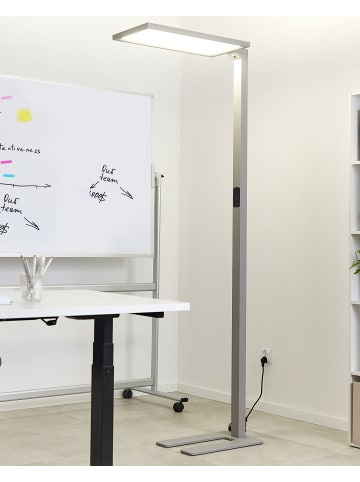 Beliani Stehleuchten ORION in Silber - (W) 61 x (H) 196 x (L) 30 cm