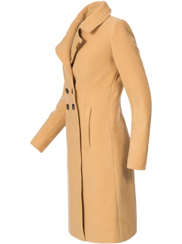 Navahoo Wintermantel Wooly in Camel