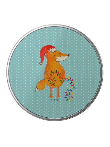 Mr. & Mrs. Panda Dose Fuchs Weihnachten ohne Spruch in Türkis Pastell