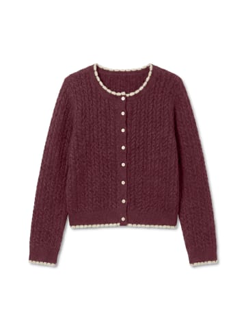 Vero Moda Strickjacke in Tawny Port