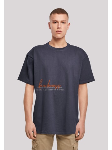 F4NT4STIC Heavy Oversize T-Shirt kindness OVERSIZE TEE in marineblau