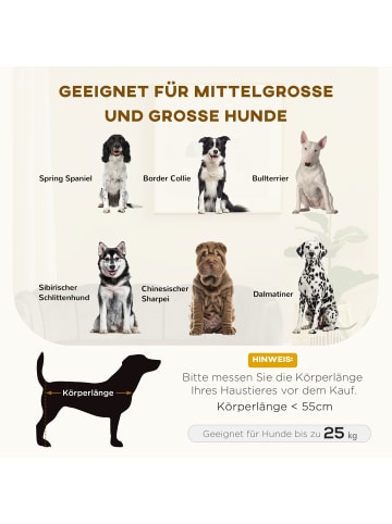 Pawhut Hundesofa Dunkelgrau 98,5B x 60,5T x 35,5H cm