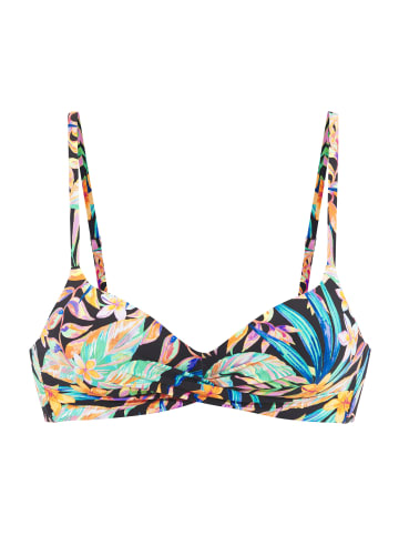 Sunseeker Triangel-Bikini-Top in schwarz bedruckt