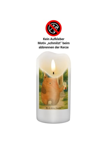 Mr. & Mrs. Panda Kerze Bär Prüfung Design ohne Spruch in Weiß