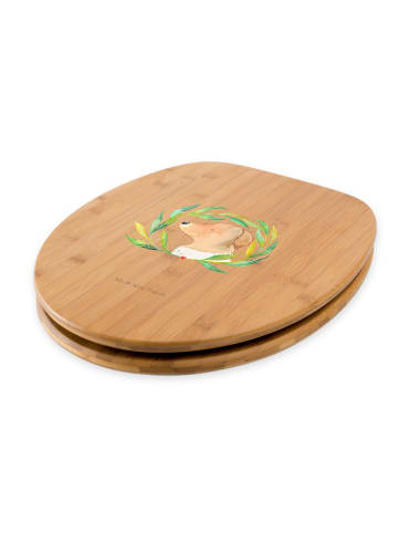 Mr. & Mrs. Panda WC Sitz Hund Blumen ohne Spruch in Braun