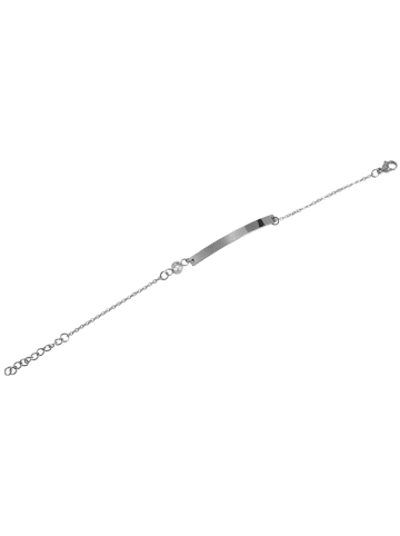 Adeliás Damen Armband aus Edelstahl 17 cm in silber
