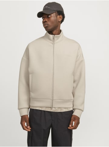 Jack & Jones Sweatshirt mit Reißverschluss in Moonbeam