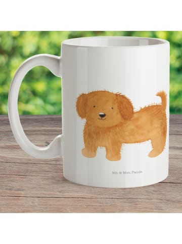 Mr. & Mrs. Panda Kindertasse Hund Flauschig ohne Spruch in Weiß