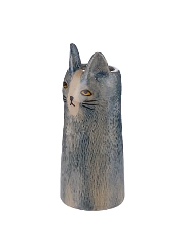 Butlers Mini-Vase MIMI Katze in Grau