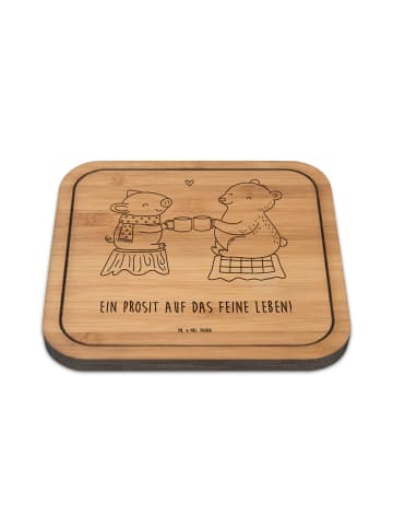 Mr. & Mrs. Panda Coaster Glühschwein Sause mit Spruch in Transparent