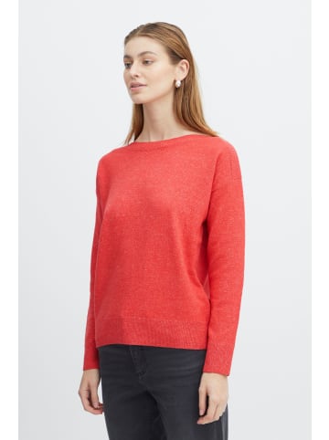 ICHI Strickpullover IHALPA LS2 - 20108043  Strickpullover mit U-Boot-Ausschnitt in Rot