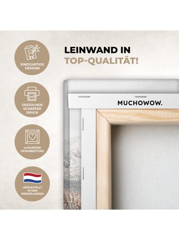 MuchoWow Leinwand bilder Gefrorener Fluss (BxH)