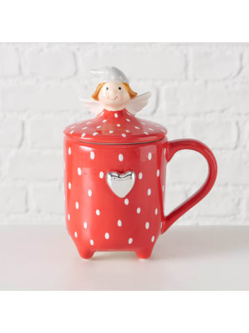 Boltze Becher mit Deckel in rot