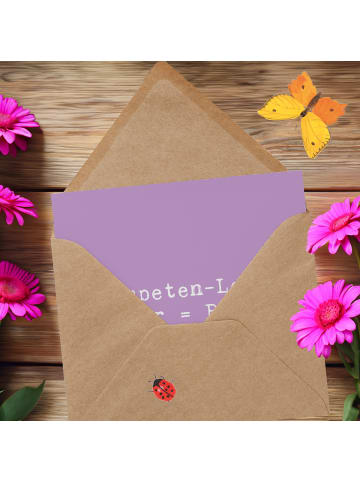 Mr. & Mrs. Panda Einladungskarte Spruch Trompeten Weisheit mit S... in Lavendeltraum