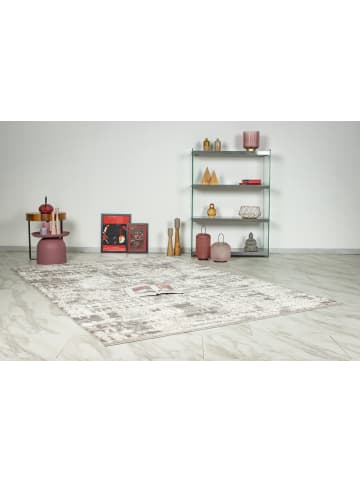 Vivorum Wohnzimmer Kurzflor Teppich Catcher 625 in silber - beige