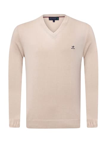 SIR RAYMOND TAILOR V-Pullover Los Angeles in Light Beige