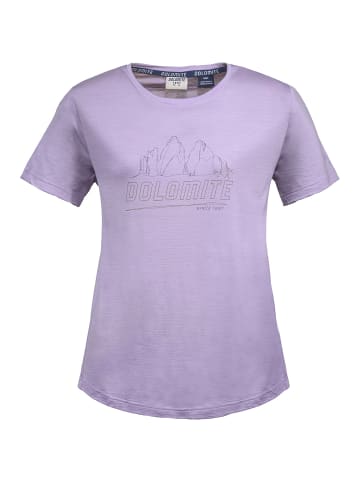 DOLOMITE W CRISTALLOMERINO SS TEE in Lila