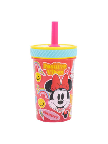 Disney Minnie Mouse Kippsicher Trinkbecher PP 370 ml – Drop Safe Plastikbecher in Mehrfarbig