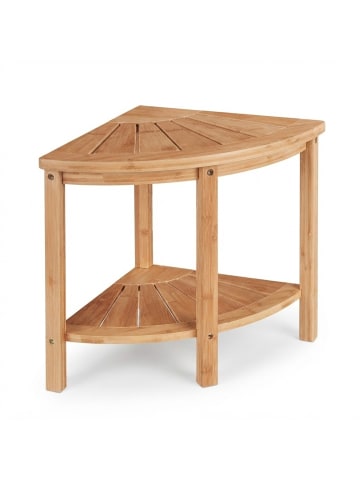 relaxdays Eckregal in Natur - (B)55 x (H)42 x (T)39,5 cm