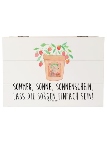 Mr. & Mrs. Panda Erinnerungsbox Sommerfreude mit Spruch in Weiß