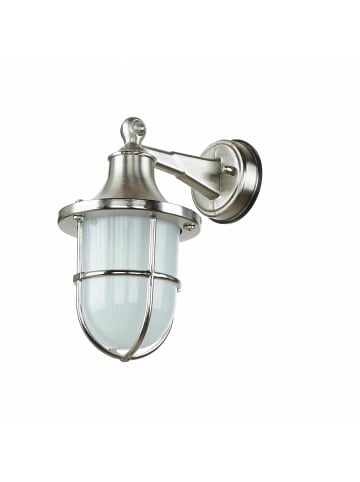 Licht-Erlebnisse Außen Wandlampe (B)14 x (H)27 cm in Nickel mattNickel matt