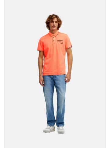 CAMP DAVID  Poloshirt 'Windsurfing' in orange