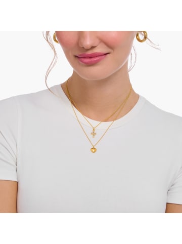 Thomas Sabo Kette Mit Herz-Anhänger in gold