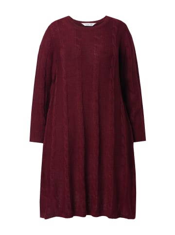 MIAMODA Strickkleid in dunkel weinrot