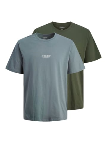 Jack & Jones 2er-Pack T-shirt in Stormy Weather