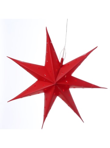 MARELIDA LED Stern 7-zackig hängend für Außen D: 60cm in rot