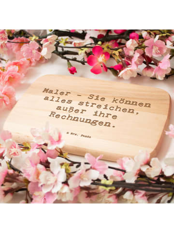 Mr. & Mrs. Panda Schneidebrett Spruch Maler Rechnung mit Spruch in Transparent