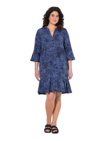 Ulla Popken Jerseykleid in atlantikblau