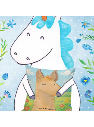 Mr. & Mrs. Panda kuschelkissen 40x40 Lamakopf Genervt Design ohn... in Weiß