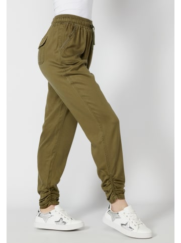 KOROSHI LANGE JOGGINGHOSE in khaki
