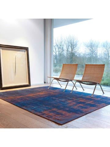 Louis de Poortere Teppich Sunset Blue in Schwarz
