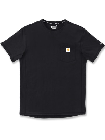 CARHARTT T-Shirt "Force Pocket S/S 106652" in Schwarz