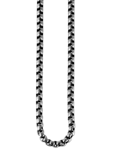 Adeliás Herren Halskette aus Edelstahl 60 cm in silber
