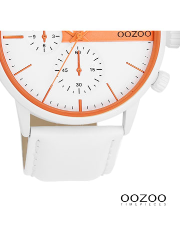 Oozoo Analog-Armbanduhr Oozoo Timepieces weiß groß (ca. 45mm)