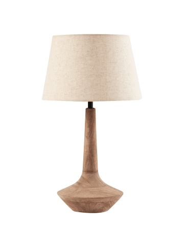 Beliani Tischleuchten GODAWARI in Braun/Beige - (W) 30 x (H) 54 x (L) 30 cm