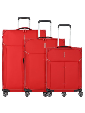 Roncato Ironik 2.0 4 Rollen Kofferset 3-teilig mit Dehnfalte rosso