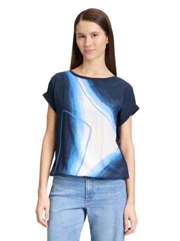 BETTY & CO Casual-Shirt mit Print in Dunkelblau/Blau