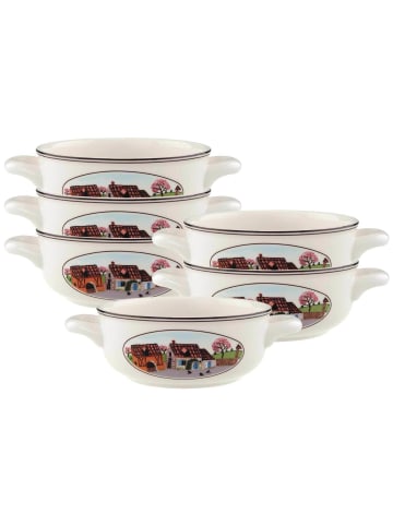 Villeroy & Boch 6er Set Suppentassen Design Naif 450 ml in bunt