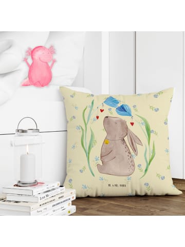 Mr. & Mrs. Panda Kissen 40x40 Hase Blume ohne Spruch in Blumig