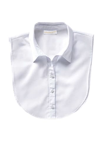 GOLDNER Eleganter Blusenkragen mit Hemdkragen in weiß