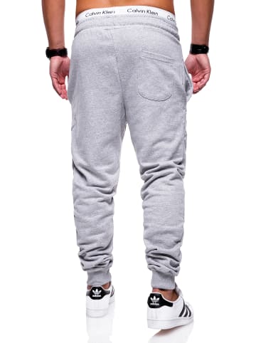 behype Jogginghose - MPBOSTON Lange Sporthose Basic Trainingshose in Grau